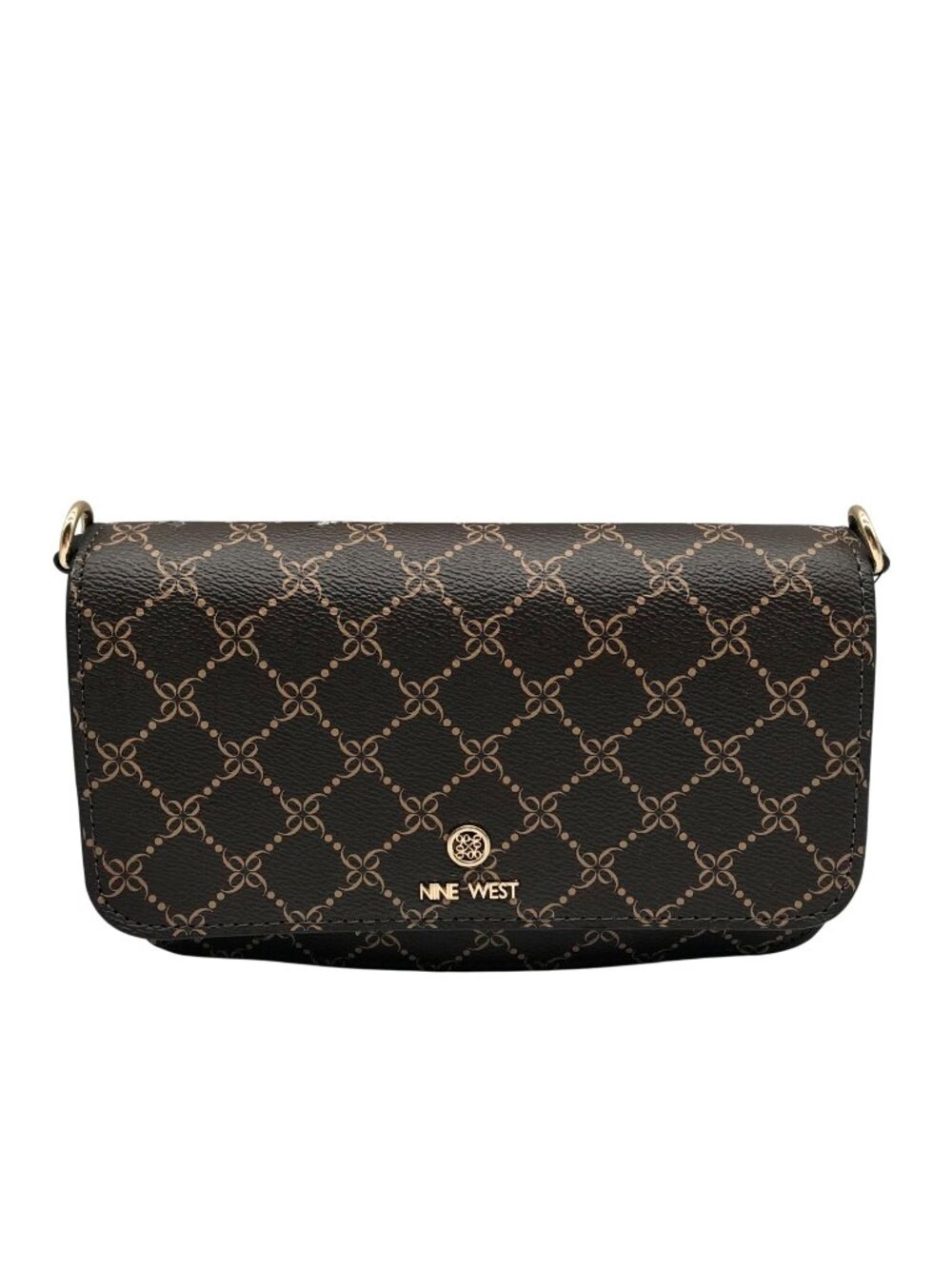 Nine West Brown Signature Crossbody Bag